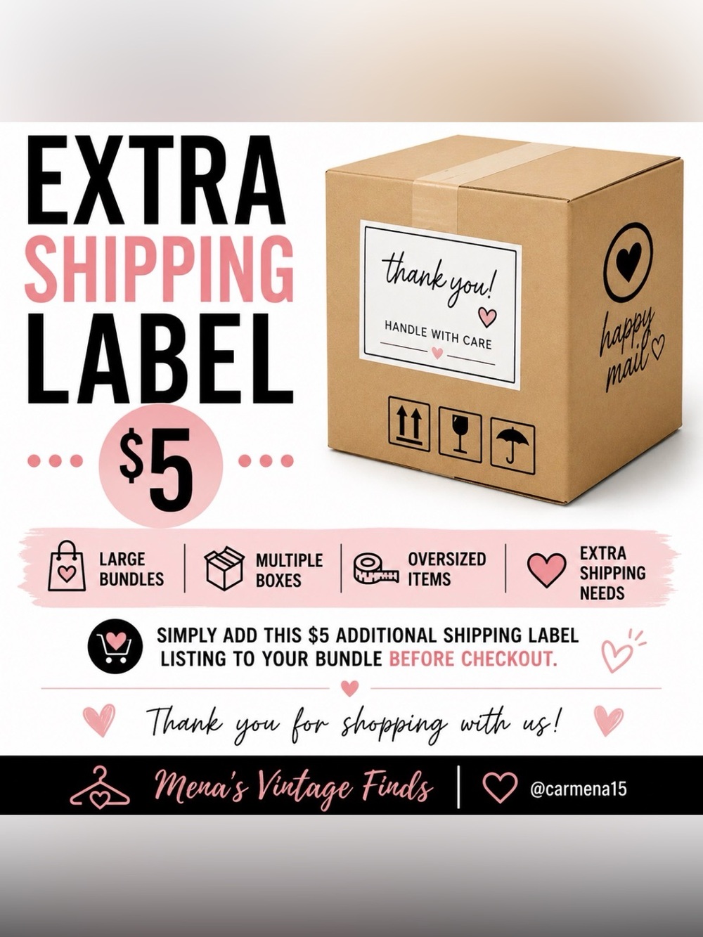 📦💐Extra‎ Shipping Label💐📦